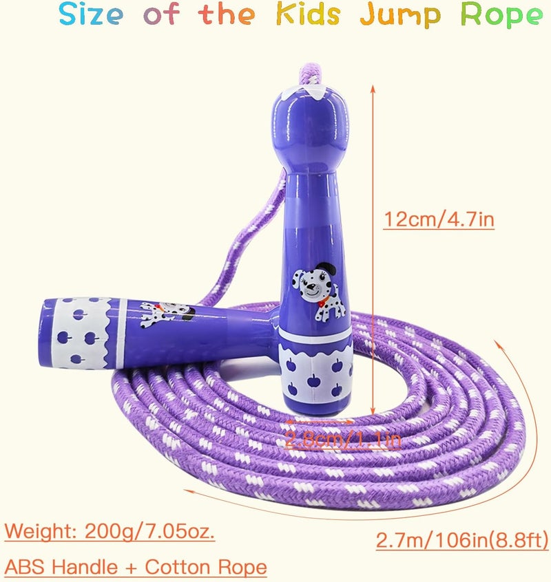 TYSISKNO Jump Rope for Kids Girls and Boys, Soft Beaded Jump Ropes, Adjustable Skipping Rope, Tangle-Free Segmented Rope for Kid and Women Men Adults Exercise, Keeping Fit, Training - 9.2Ft - Image 5